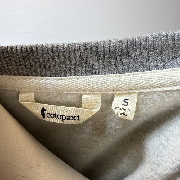 Cotopaxi Womens Do Good Crew Neck Sweatshirt Size S Heather Gray Cotton Blend - Picture 7 of 8